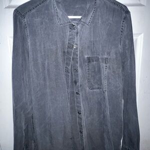 Old Navy Charcoal Button-Up Shirt